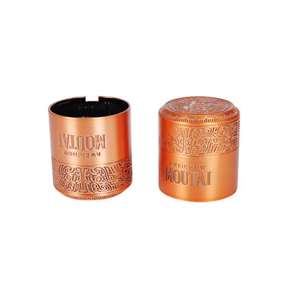 Zinc Alloy Anodizing Perawatan Permukaan Tutup Botol Parfum Die Casting