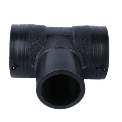 Cetakan Injeksi Plastik Hitam Tee Wire Mesh Skeleton Composite PE Electrofusion Pipe Fitting Joint