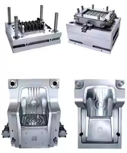 Mesin cetakan injeksi kursi plastik Blow Mold Kerongkongan cetakan tunggal atau ganda