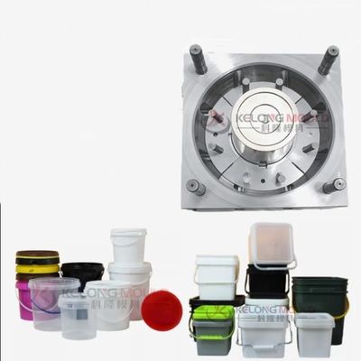 Cetakan Ember Plastik Bulat 4L 10L 20L Cetakan Injeksi Ember Cat PP